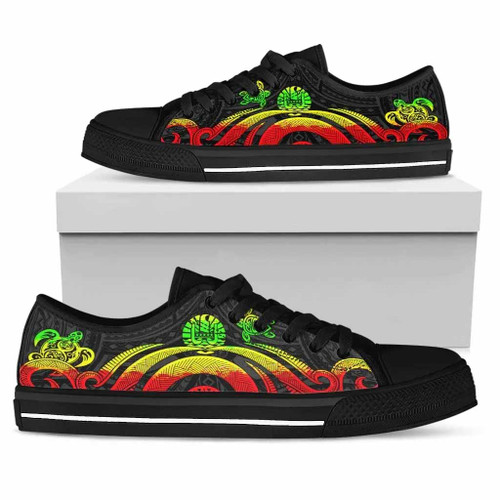 Tahiti Low Top Canvas Shoes - Reggae Tentacle Turtle 1