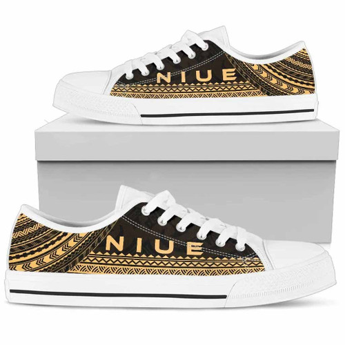 Niue Low Top Shoes - Polynesian Gold Chief Version 1