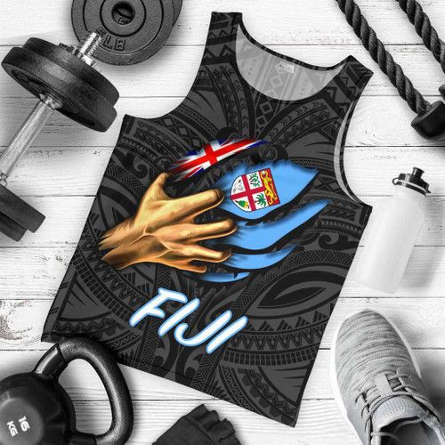 Fiji Men Tank Top- Fiji In Me (Black) 1