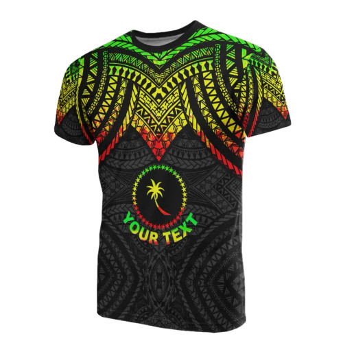 Chuuk Custom Personalised T-Shirt - Micronesian Pattern Reggae Armor Style 1