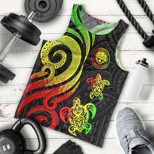 Federated States of Micronesia Men Tank Top - Reggae Tentacle Turtle 1
