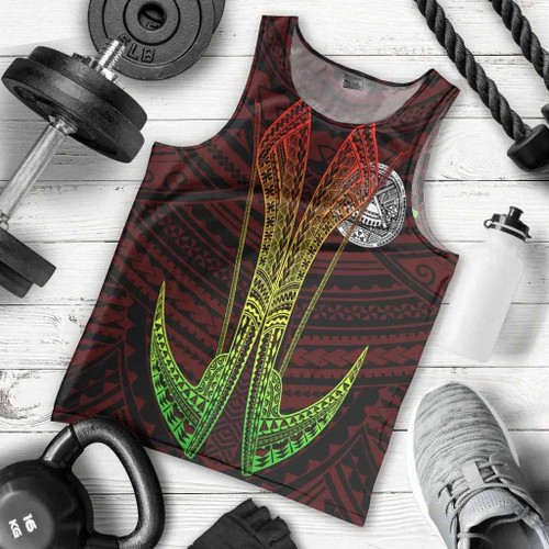 American Samoa Custom Personalised Polynesian Men Tank Top - Fish Hook Ver2 1