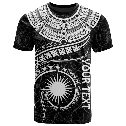 Marshall Islands Polynesian Personalised T-Shirt - Marshall Islands Waves (White) 1