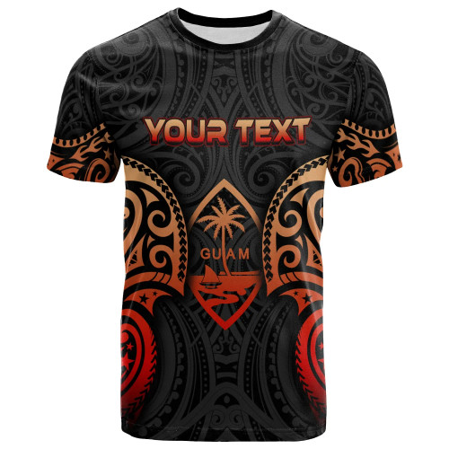 Guam Polynesian Custom Personalised T-Shirt - Spirit Red Version 1