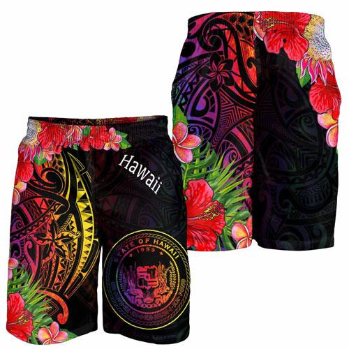 Hawaii Men Shorts - Tropical Hippie Style 1