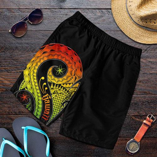 Hawaii Men Short - Hawaii Polynesian Decorative Patterns 1