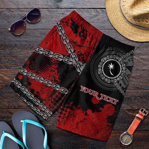 Chuuk Polynesian Personalised Men Shorts - Polynesian Chain Style 1