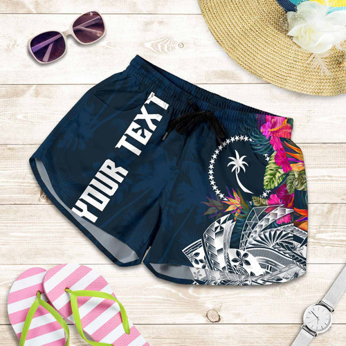 Chuuk Custom Personalised Women Shorts - Summer Vibes 1