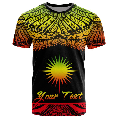 Marshall Islands Polynesian Custom Personalised T-Shirt - Marshall Islands Pride Reggae Version 1