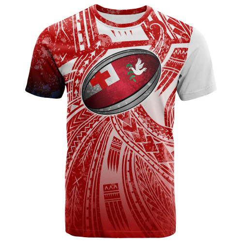 Tonga T-shirt - Tonga Rugby Tribal Patterns 1