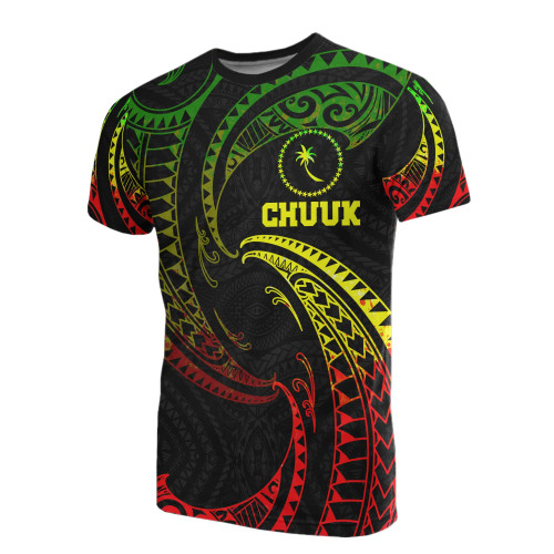 Chuuk Micronesia All Over T-Shirt - Reggae Tribal Wave 1