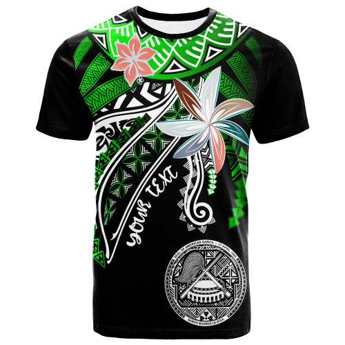 American Samoa Custom Personalised T-Shirts - Fanciful Forest Green Color 1