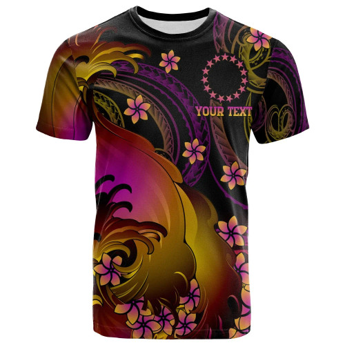 Cook Islands Custom Personalised T-shirt - Cook Islands in wave 1