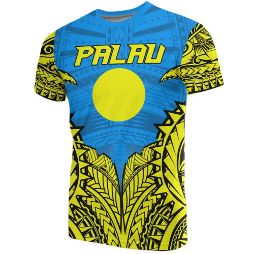 Palau Premium T-Shirt - Palau Flag Polynesian Tattoo 1