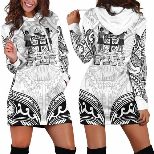 Fiji Hoodie Dress - Fiji Coat Of Arms Women 1