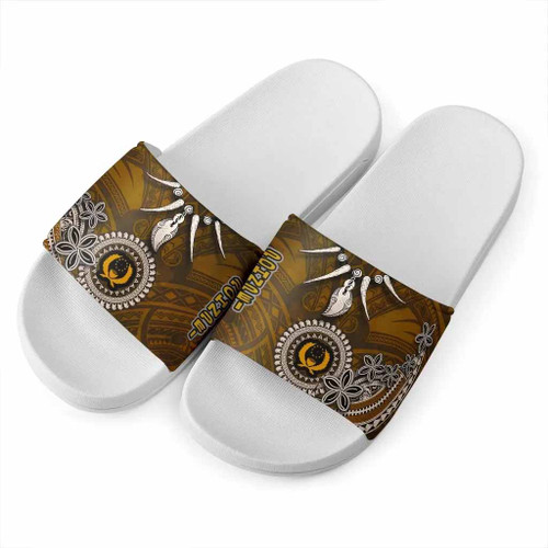 Pohnpei Slide Sandals - Polynesian Boar Tusk 1