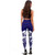 American Samoa Polynesian Legging - Polynesian Tattoo Flag Version 4