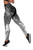 American Samoa Polynesian Legging - Humpback Whale with Tropical Flowers (White) 3