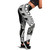 Northern Mariana Islands Legging Polynesian Pattern Black 1