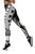 Northern Mariana Islands Legging Polynesian Pattern Black 3