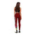 Tahiti Custom Personalised Legging - Turtle Plumeria (Red) 3