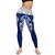 Guam Polynesian Legging - Pattern With Seal Blue Version 4