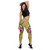Kosrae Micronesia Legging - Floral With Seal Gold 4