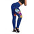 Guam Legging - Polynesian Floral With Seal Blue 1