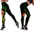 Cook Islands Polynesian Custom Personalised Legging - Floral With Seal Flag Color 1