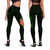 Cook Islands Polynesian Custom Personalised Legging - Floral With Seal Flag Color 4