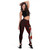 Tuvalu Polynesian Custom Personalised Legging  - Coat Of Arm With Hibiscus 3