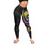 Vanuatu Legging - Plumeria Flowers with Spiral Patterns 4