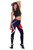 American Samoa Legging - AS Flag with Polynesian Patterns 4