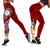 Kosrae Legging - Turtle Plumeria (Red) 1