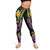 Polynesian Legging - Plumeria Flowers with Spiral Patterns 4