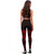 Samoa Polynesian Legging - Polynesian Tattoo Red Version 4