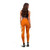 Pohnpei Polynesian Custom Personalised Legging - Orange Floral With Seal 3