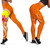 Palau Polynesian Custom Personalised Legging - Orange Floral With Seal 1