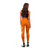Palau Polynesian Custom Personalised Legging - Orange Floral With Seal 3