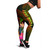 American Samoa Polynesian Personalised Legging -  Hibiscus and Banana Leaves 1