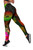 American Samoa Polynesian Personalised Legging -  Hibiscus and Banana Leaves 4