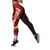 Tokelau Polynesian Legging  - Coat Of Arm With Hibiscus 1