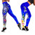 Guam Custom Personalised  Legging - Turtle Plumeria (Blue) 2