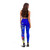 Guam Custom Personalised  Legging - Turtle Plumeria (Blue) 3