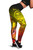 Guam Custom Personalised Legging - Humpback Whale with Tropical Flowers (Yellow) 3