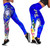 Fiji Custom Personalised Legging - Turtle Plumeria (Blue) 4