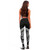 American Samoa Polynesian Women Legging - Black Armor Tattoo 4