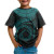 Cook Islands Polynesian T-shirt - Cook Islands Waves (Turquoise) 3