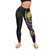 Tokelau Legging - Plumeria Flowers with Spiral Patterns 4