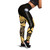 Marshall Islands Polynesian Legging - Polynesian Tattoo Gold Version 1